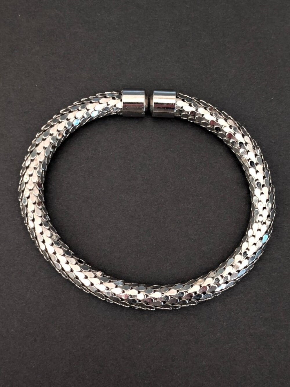 Silver mesh bracelet